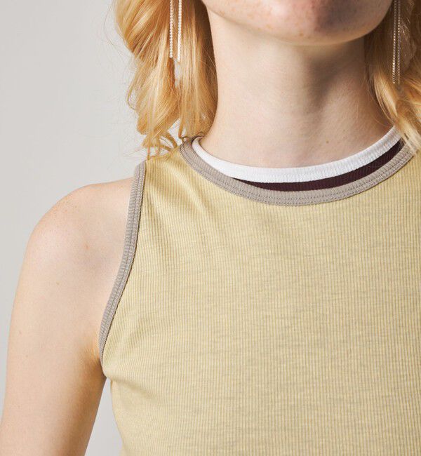 STEVEN ALAN「＜Steven Alan＞リンガー アメリカンスリーブ タンクトップ」|Tシャツ・カットソー|