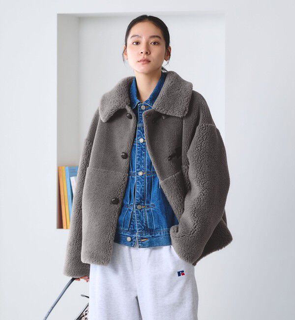 BEAUTY&YOUTH UNITED ARROWS「【WEB限定】ボア&times;フェイクムートン ループボタンジャケット 2WAY」|その他|