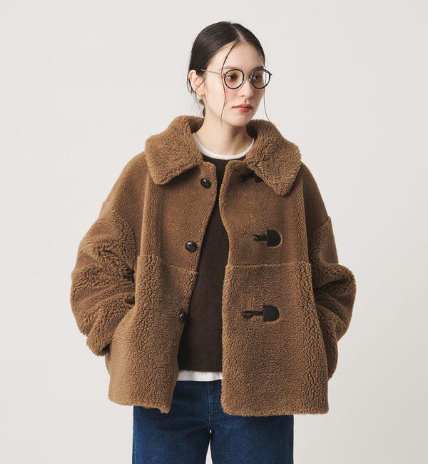 BEAUTY&YOUTH UNITED ARROWS「【WEB限定】ボア&times;フェイクムートン ループボタンジャケット 2WAY」|その他|