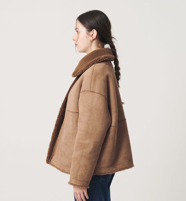BEAUTY&YOUTH UNITED ARROWS「【WEB限定】ボア&times;フェイクムートン ループボタンジャケット 2WAY」|その他|