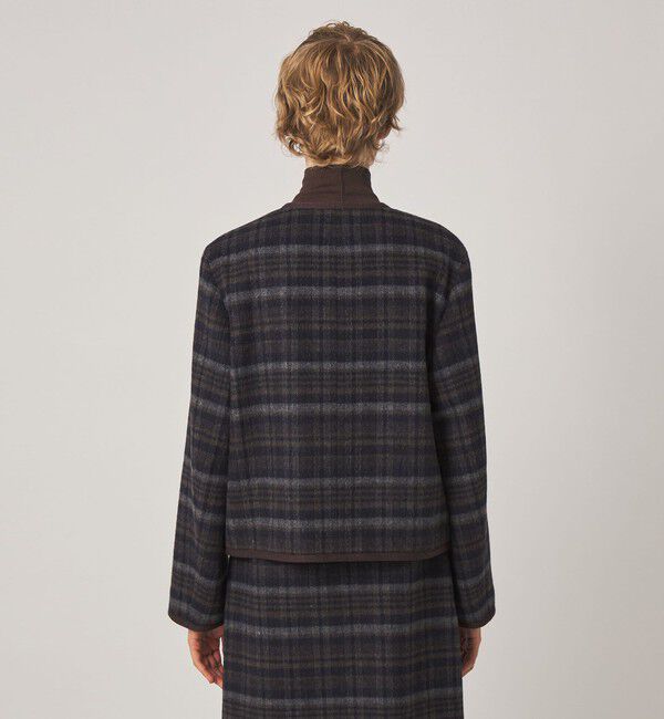 STEVEN ALAN「＜Steven Alan＞チェック ブルゾン」|ノーカラーコート|