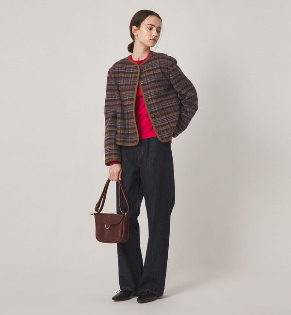 STEVEN ALAN「＜Steven Alan＞チェック ブルゾン」|ノーカラーコート|