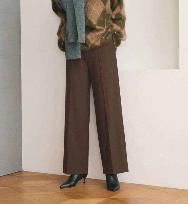 BEAUTY&YOUTH UNITED ARROWS「裏起毛バックゴム ストレートパンツ ウォッシャブル」|スラックス|