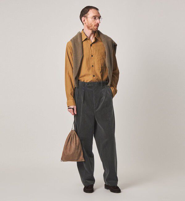 STEVEN ALAN「＜Steven Alan＞ 9W コーデュロイ イン ツープリーツ ドレス トラウザーズ II」|スラックス|
