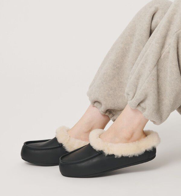 BEAUTY&YOUTH UNITED ARROWS「【国内EXCLUSIVE】＜UGG＞アンスレー ミュール/ブラック レザー」|サンダル|