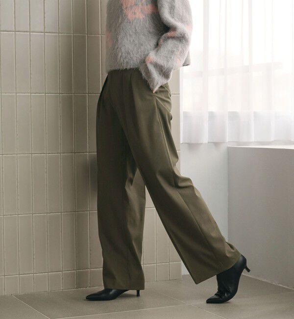 BEAUTY&YOUTH UNITED ARROWS「シャドーストライプ タック ワイドパンツ ウォッシャブル」|その他|
