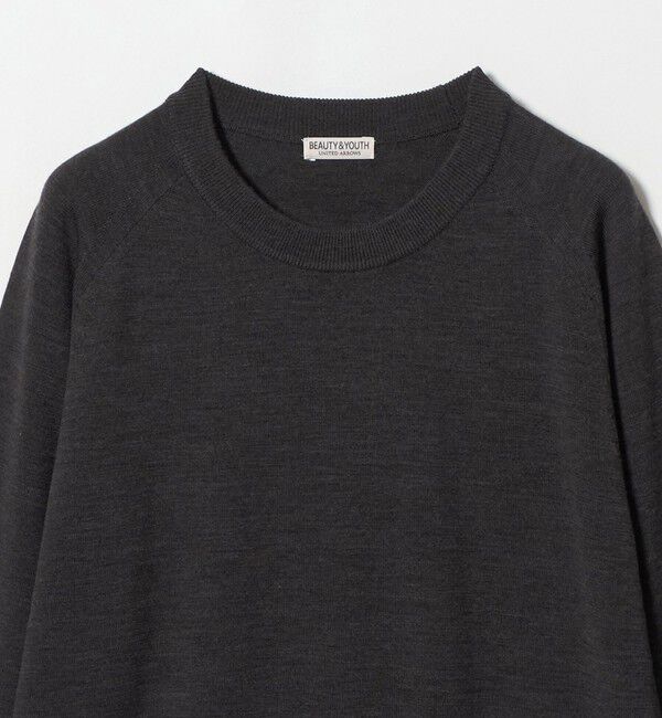 BEAUTY&YOUTH UNITED ARROWS「SUPER130 ウール クルーネック ニット ウォッシャブル」|ニット・セーター|