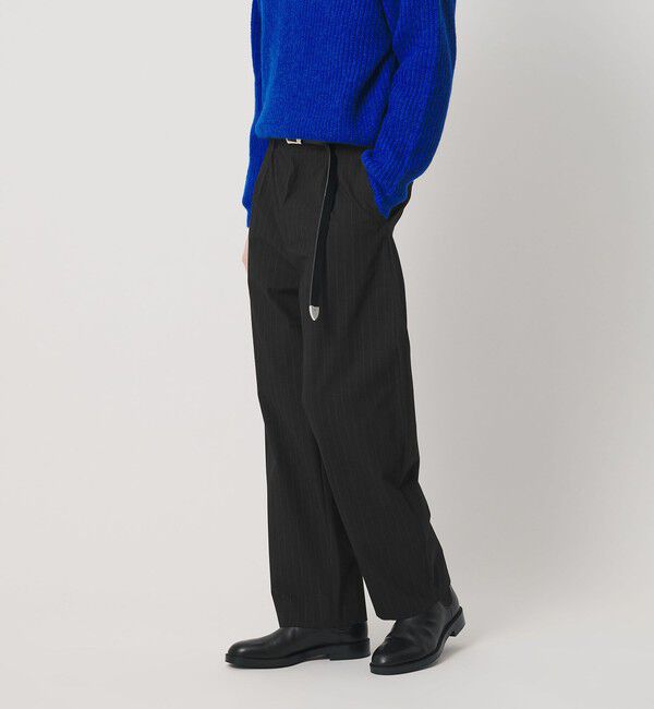 BEAUTY&YOUTH UNITED ARROWS「ストライプ バレル シルエット スラックス NO.9」|チノ|