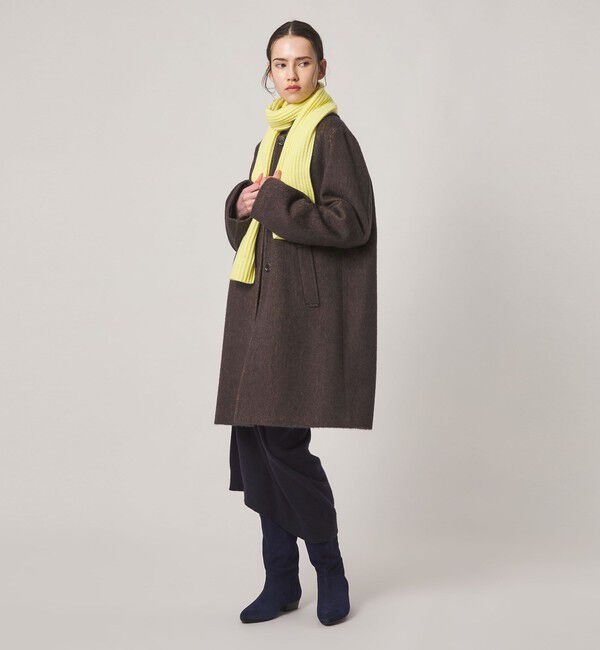 STEVEN ALAN「＜Steven Alan＞ウール モヘヤ ミックス シャギー ミドルコート」|ステンカラーコート|