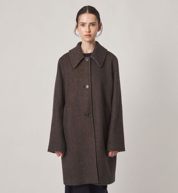 STEVEN ALAN「＜Steven Alan＞ウール モヘヤ ミックス シャギー ミドルコート」|ステンカラーコート|