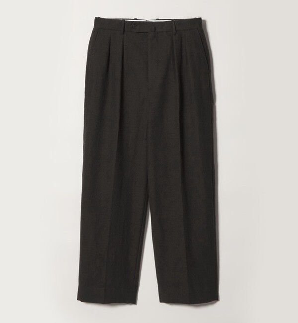 STEVEN ALAN「＜Steven Alan＞ ブラッシュド フランネル インツープリーツ ドレス トラウザーズ II」|スラックス|DK.BROWN