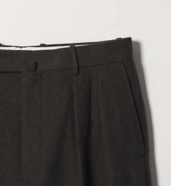 STEVEN ALAN「＜Steven Alan＞ ブラッシュド フランネル インツープリーツ ドレス トラウザーズ II」|スラックス|