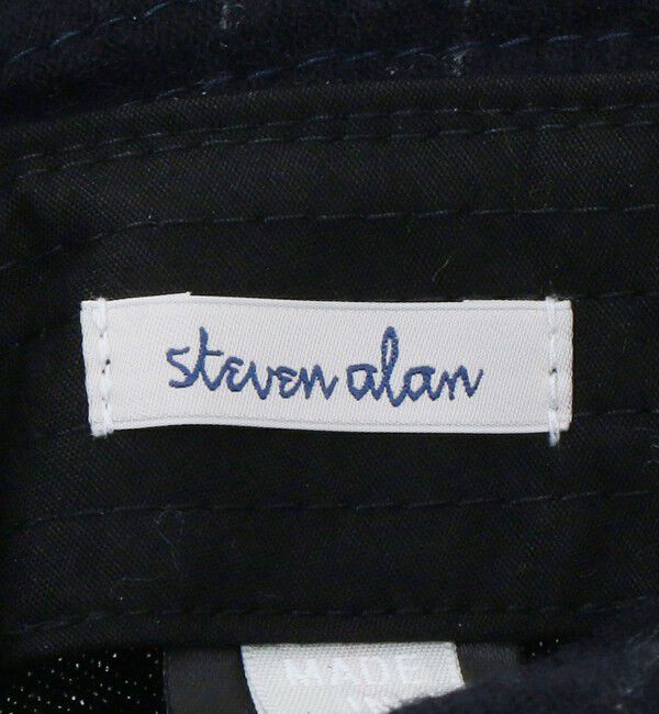 STEVEN ALAN「＜Steven Alan＞ ブラッシュド フランネル バケットハット ネイビー」|ハット|