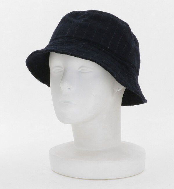 STEVEN ALAN「＜Steven Alan＞ ブラッシュド フランネル バケットハット ネイビー」|ハット|
