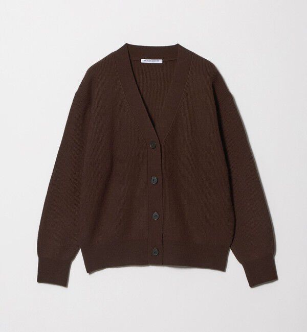 BEAUTY&YOUTH UNITED ARROWS「ウールブレンド 畦 Vネックカーディガン ウォッシャブル」|カーディガン|DK.BROWN