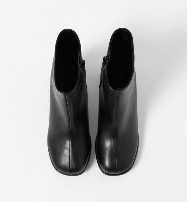 BEAUTY&YOUTH UNITED ARROWS「レザーライク オブリーク ショートブーツ」|ロングブーツ|