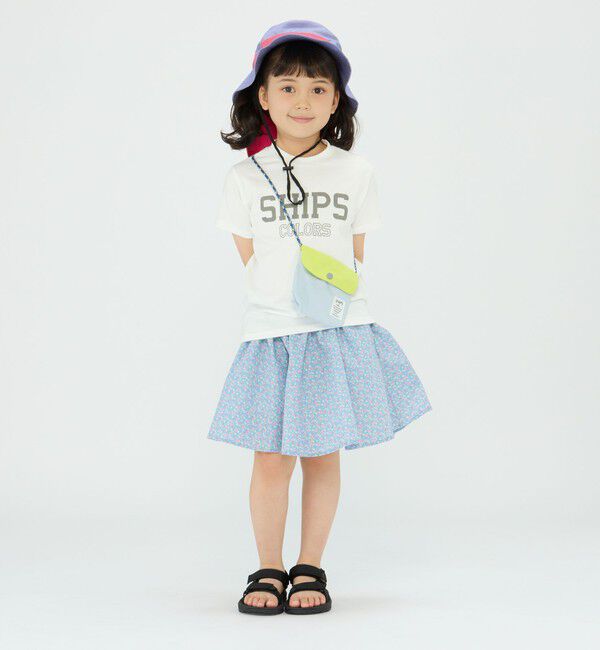 SHIPS Colors 「SHIPS Colors:〈洗濯機可能〉フラワー プリント ガウチョ パンツ(80~130cm)」|キュロット|