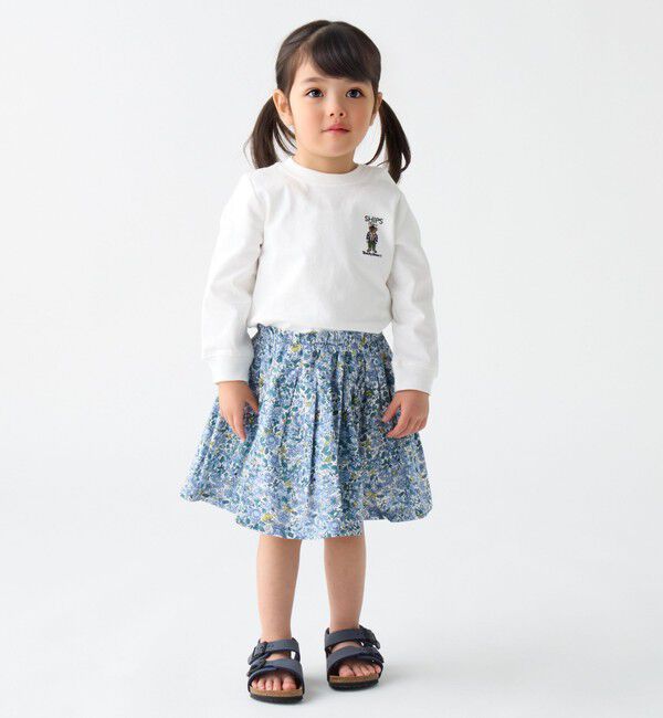 SHIPS Colors 「SHIPS Colors:90～140cm/〈洗濯機可能〉フラワー タック キュロット◇」|キュロット|