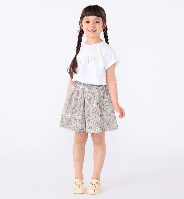 SHIPS KIDS「SHIPS KIDS:100～130cm / リバティ キュロット」|キュロット|