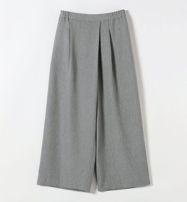 quaranciel「〈洗濯機可能〉ウールライク Vネック スキッパー シャツ & ワイド パンツ セットアップ」|ワンピース|