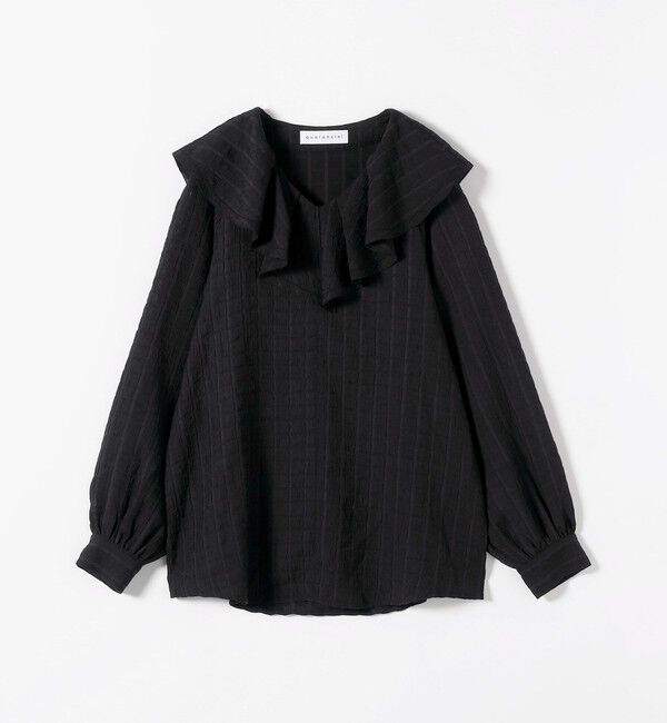 quaranciel「《予約》quaranciel:〈洗濯機可能〉ピコレース ラッフル フリル ボリューム ブラウス」|シャツ・ブラウス|