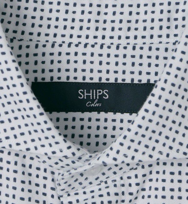 SHIPS Colors 「コットン フランネル プリント ワイドカラー シャツ」|シャツ・ブラウス|