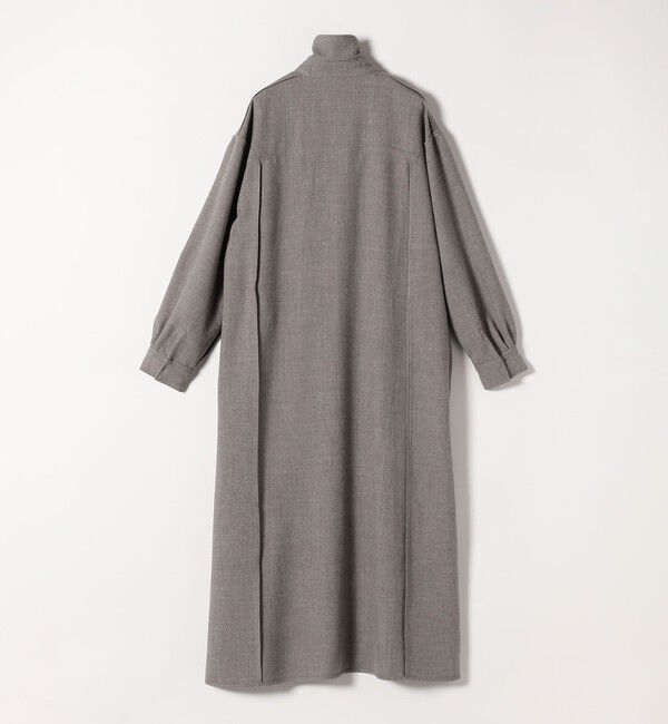 SHIPS any「《予約》〈洗濯機可能〉ウールライク ポケット フレア ロング ワンピース［NAVY BLUE］」|ワンピース|