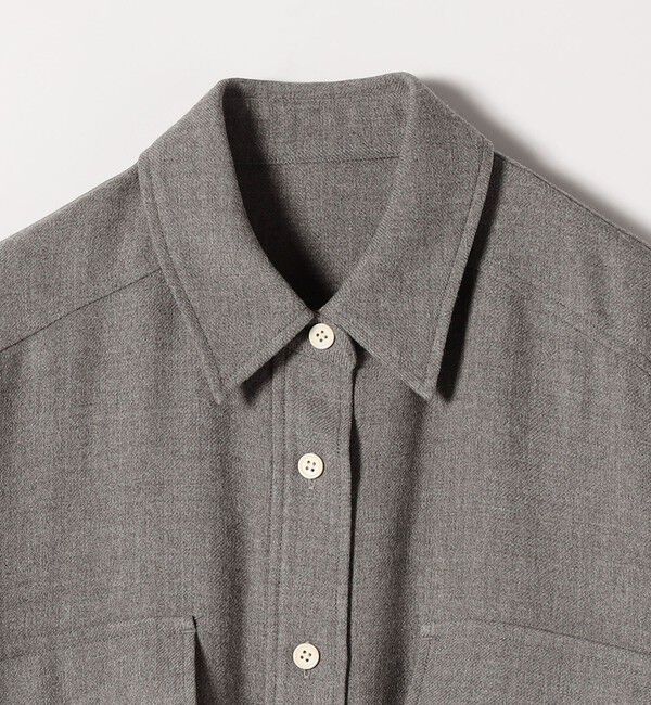 SHIPS any「《予約》〈洗濯機可能〉ウールライク ポケット フレア ロング ワンピース［NAVY BLUE］」|ワンピース|