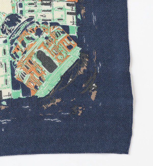 TOMORROWLAND GOODS「【別注】manipuri TOWN ウールシルク スカーフ」|ストール|