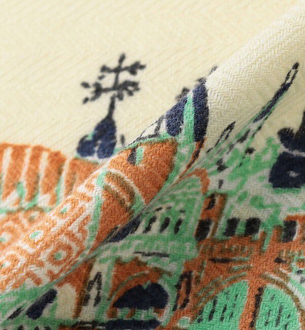 TOMORROWLAND GOODS「【別注】manipuri TOWN ウールシルク スカーフ」|ストール|