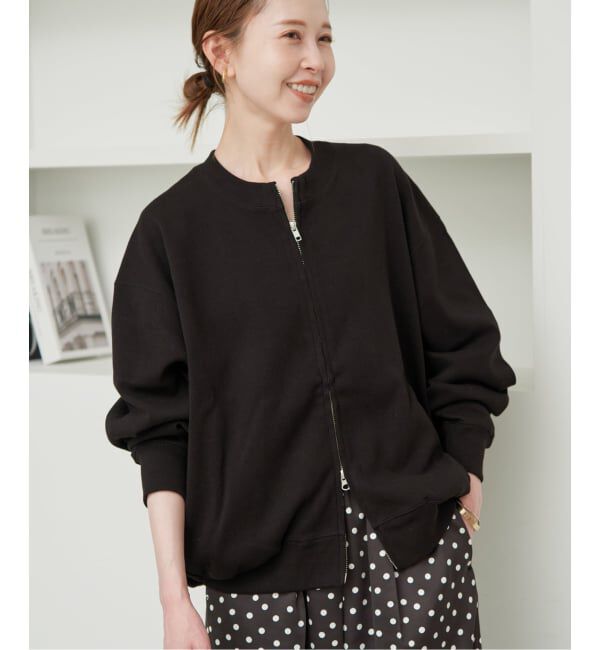 SLOBE IENA「《追加》ダブルZIP クルーネックカーディガン」|カーディガン|