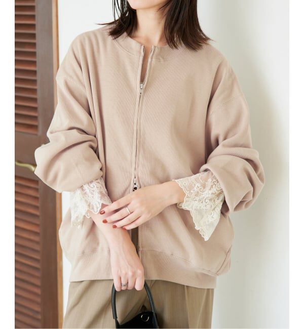 SLOBE IENA「《追加》ダブルZIP クルーネックカーディガン」|カーディガン|