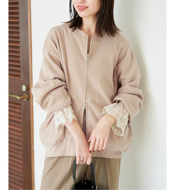SLOBE IENA「《追加》ダブルZIP クルーネックカーディガン」|カーディガン|