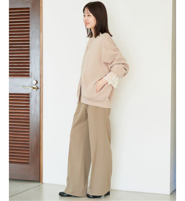SLOBE IENA「《追加》ダブルZIP クルーネックカーディガン」|カーディガン|