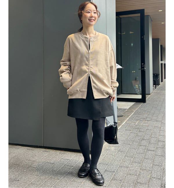 SLOBE IENA「《追加》ダブルZIP クルーネックカーディガン」|カーディガン|
