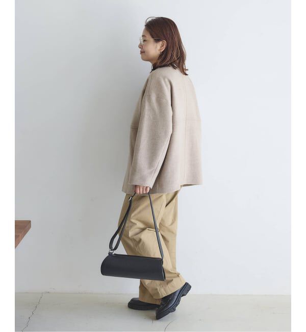 JOURNAL STANDARD「《追加4》スーパー140ビーバーノーカラーショートコート」|ノーカラーコート|