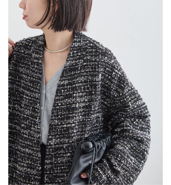 journal standard L'essage「《一部WEB限定カラー》SUPER140S/GIOLICA コクーンコート」|ノーカラーコート|