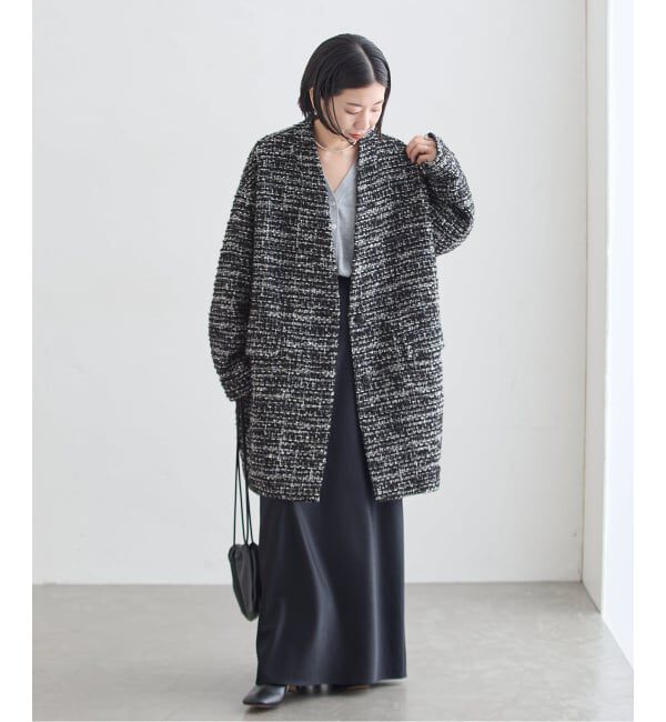 journal standard L'essage「《一部WEB限定カラー》SUPER140S/GIOLICA コクーンコート」|ノーカラーコート|