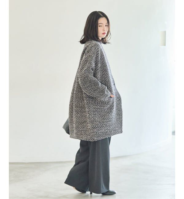 journal standard L'essage「《一部WEB限定カラー》SUPER140S/GIOLICA コクーンコート」|ノーカラーコート|