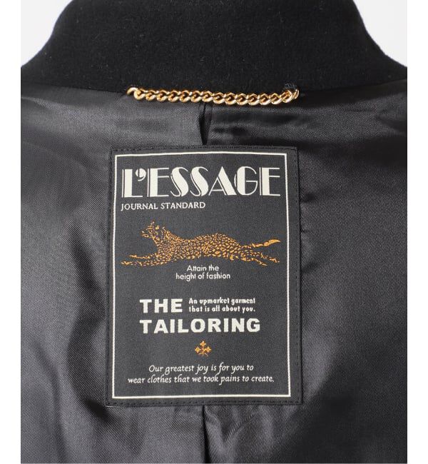 journal standard L'essage「《一部WEB限定カラー》SUPER140S/GIOLICA コクーンコート」|ノーカラーコート|