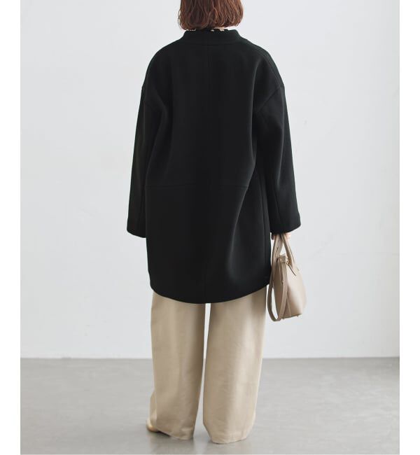 journal standard L'essage「《一部WEB限定カラー》SUPER140S/GIOLICA コクーンコート」|ノーカラーコート|