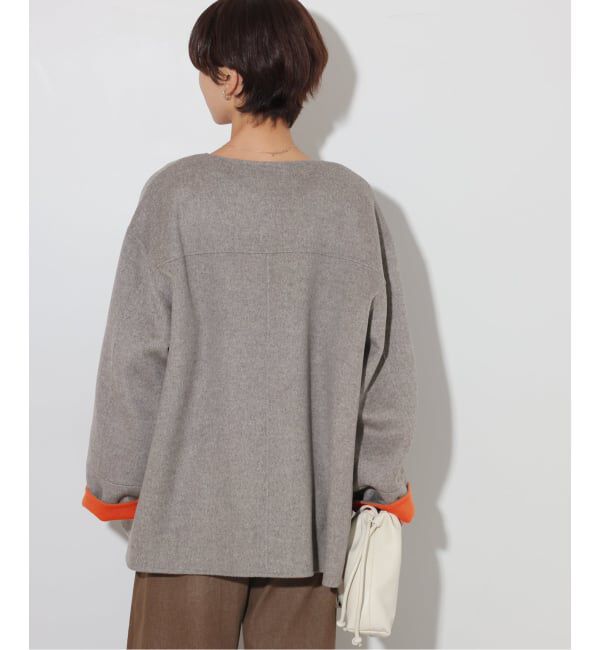 JOURNAL STANDARD relume「リバーシブルノーカラーショートコート」|ノーカラーコート|
