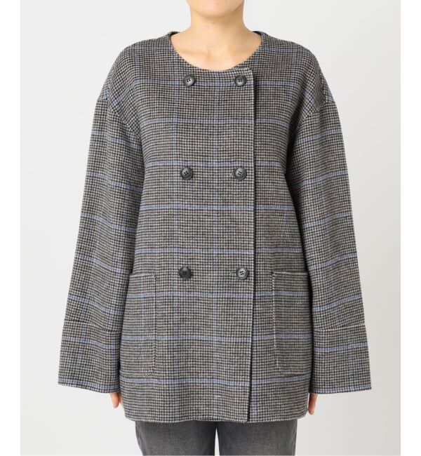 JOURNAL STANDARD relume「リバーシブルノーカラーショートコート」|ノーカラーコート|