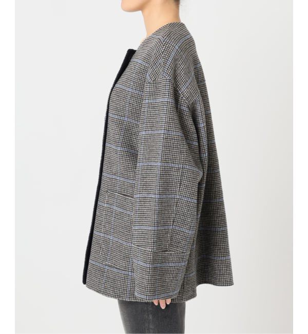 JOURNAL STANDARD relume「リバーシブルノーカラーショートコート」|ノーカラーコート|