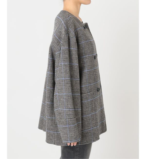 JOURNAL STANDARD relume「リバーシブルノーカラーショートコート」|ノーカラーコート|