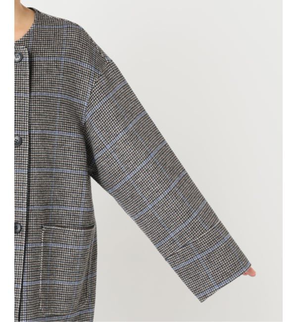 JOURNAL STANDARD relume「リバーシブルノーカラーショートコート」|ノーカラーコート|