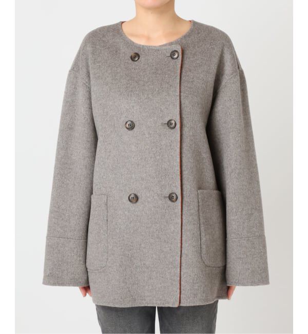 JOURNAL STANDARD relume「リバーシブルノーカラーショートコート」|ノーカラーコート|