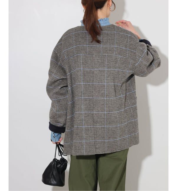 JOURNAL STANDARD relume「リバーシブルノーカラーショートコート」|ノーカラーコート|