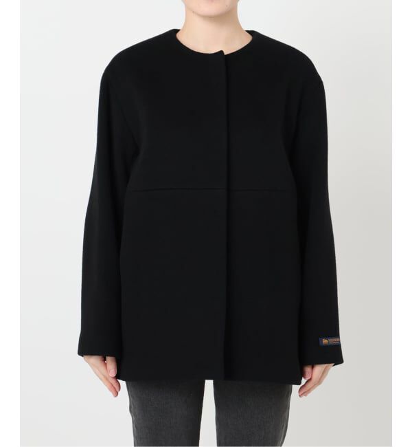 JOURNAL STANDARD relume「《追加予約 / 新色》スーパーファインビーバークルーネックコート」|ノーカラーコート|
