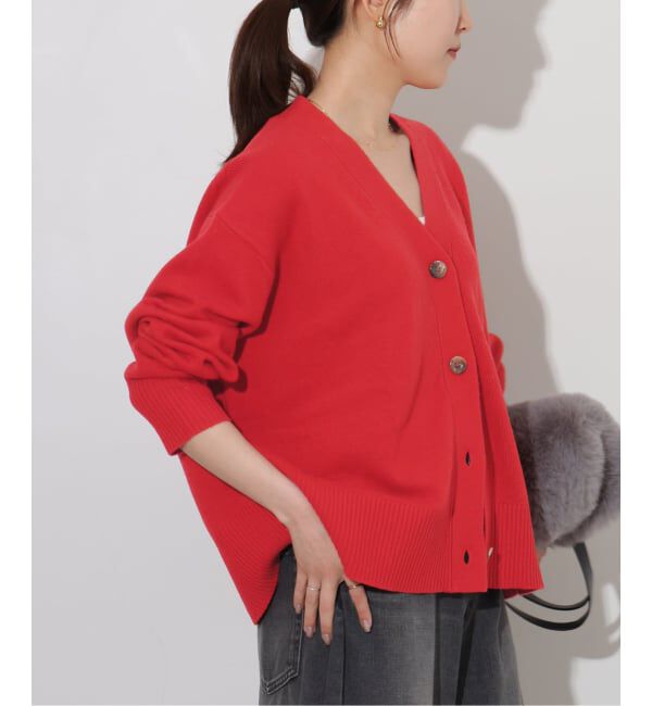 JOURNAL STANDARD relume「《一部WEB限定》ハミルトンウォッシャブルVネックカーディガン」|カーディガン|レッド